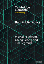 Elements in Public Policy